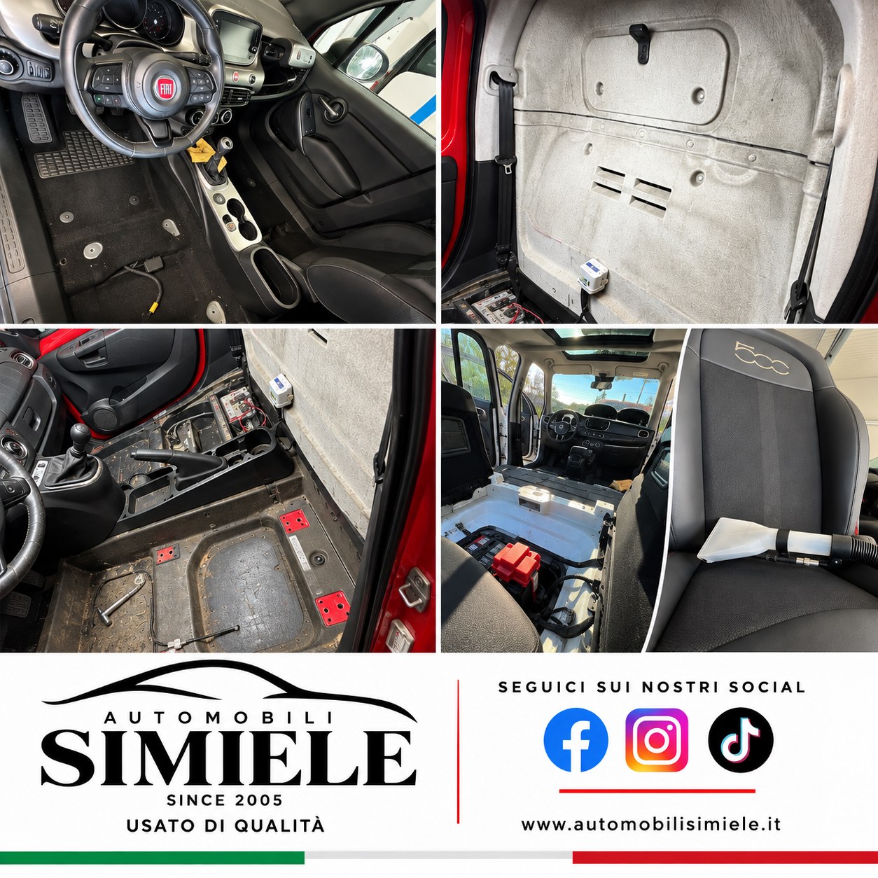 Preparazione e detailing degli interni Fiat